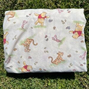 Y2K Winnie The Pooh & Friends Crown Crafts Fitted Crib Sheet Tigger Piglet GUC